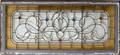 061474 ANTIQUE LEADED GLASS WINDOW C 1900 48 X