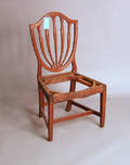 Pennsylvania or Maryland Federal mahogany shield back dining chair
