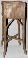 060371 ANTIQUE WICKER PLANT STAND H 30 W 10 L 10