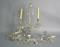 Pair of reproduction crystal candelabra