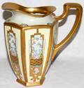 051444 LIMOGES ART DECO PORCELAIN PITCHER C 1920