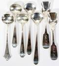 051465 STERLING  COIN SILVER MASTER SALT SPOONS