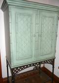 042410 BAMBOO STYLE WOOD CABINET H 70 L 40 D 23