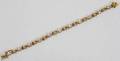 041457 GOLD FILLED LINK BRACELET WITH WHITE STONES