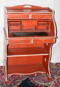 041425 GLAZED ROLLTOP DESK EARLY 20TH C H 38