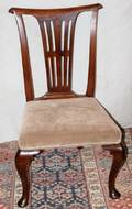 041424 MAHOGANY QUEEN ANNE STYLE SIDE CHAIR 19TH C