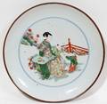 090438 CHINESE PORCELAIN FIVE COLOR DISH H 1 14