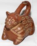 082395 PRECOLUMBIAN STYLE POTTERY FIGURE H 6 12