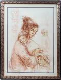 082373 EDNA HIBEL LITHO 35 X 25 MOTHER AND CHILD