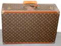 081458 LOUIS VUITTON CANVAS  LEATHER SUITCASE