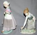 080412 LLADRO PORCELAIN FIGURES TWO H 4  6