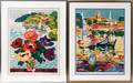 062469 GUY CHARON LITHOGRAPHS TWO 21 X 15 FLORAL