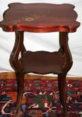 060439 VICTORIAN CHERRY WOOD LAMP TABLE C1900