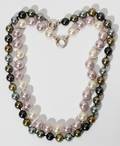 060421 COSTUME PEARL NECKLACES TWO L 17  19