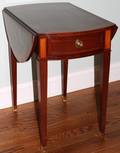 052410 BAKER HEPPLEWHITE STYLE MAHOGANY PEMBROKE TABLE