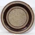 041487 DAMASCUS MOTHEROFPEARL INLAID TRAY DIA 155