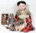 090485 JAPANESE DOLLS 2 FINGER PUPPET  SCARF