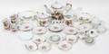 081506 ANTIQUE PORCELAIN CHILDS TEA SET 25 PIECES