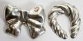 080447 STERLING MEXICAN BROOCHES 2 PCS L 2