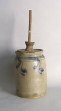 Stoneware butter crock