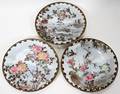 071518 JAPANESE HANDPAINTED PORCELAIN PLATES SIGNED
