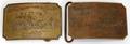 062510 BRONZE BELT BUCKELS TWO 2 X 3 12