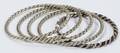 041536 SOUTHWEST AMERICAN SILVER BANGLE BRACELETS
