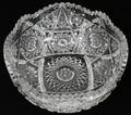 041521 BRILLIANT CUT GLASS FRUIT BOWL C 1900 H 4 12