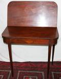 032418 HEPPLEWHITE MAHOGANY GAMES TABLE C 1920 H 30