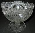 072474 GLASS CENTERPIECE BOWL H 7 12 D 8