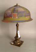 Pairpoint reverse painted table lamp