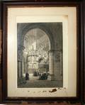 060493 AXEL HAIG ETCHING C 1910 CATHEDRAL INTERIOR