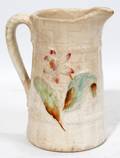 042523 MAJOLICA POTTERY PITCHER H 6 L 4 12
