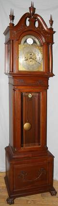 082048 ELLIOT OF LONDON MAHOGANY GRANDFATHER CLOCK