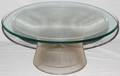 081037 WARREN PLATNER BY KNOLL TABLE WITH GLASS TOP