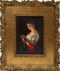 071009 CM HUTSCHENREUTHER PORCELAIN PLAQUE 7 X 5