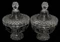 071040 REGENCY PERIOD CUT CRYSTAL COVERED COMPOTES