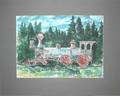 070048 DORIS ANN SMITH WATERCOLOR 17 X 23 TRAIN