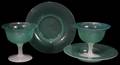 061018 STEUBEN JADE  ALABASTER GLASS SHERBETS