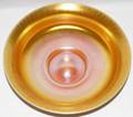 061011 STEUBEN GOLD AURENE  CALCITE GLASS BOWL