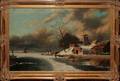 060058 SCHULFMAN OIL ON CANVAS 24 X 36 DUTCH WINTER