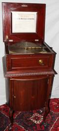 052036 REGINA MAHOGANY COIN OPERATED DISC MUSIC BOX