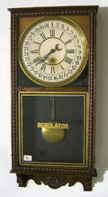 Welsh Mfg oak regulator clock