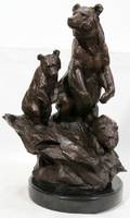 050019 AFTER BARYE BRONZE SCULPTURE 15 X 10