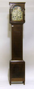 Pennsylvania Sheraton walnut tall case clock