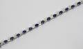 042029 8CT SAPPHIRE  3CT BAGUETTE DIAMOND BRACELET