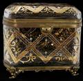 042027 FRENCH CRYSTAL JEWEL BOX 19TH H 9 W 10
