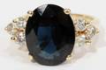 040040 600 CT SAPPHIRE  60 CT DIAMOND RING