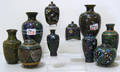 Ten cloisonne table articles