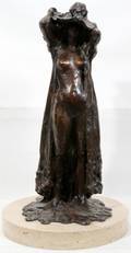 032015 PAUL SUTTMAN BRONZE SCULPTURE 1967 H 24